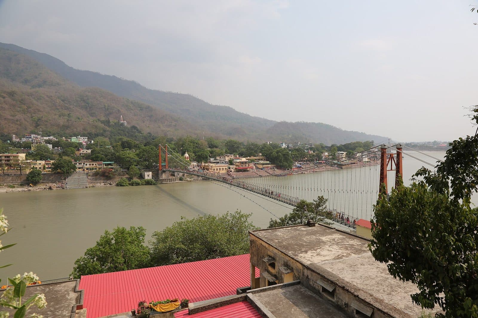 Ram Jhula over the Ganga in Rishikesh